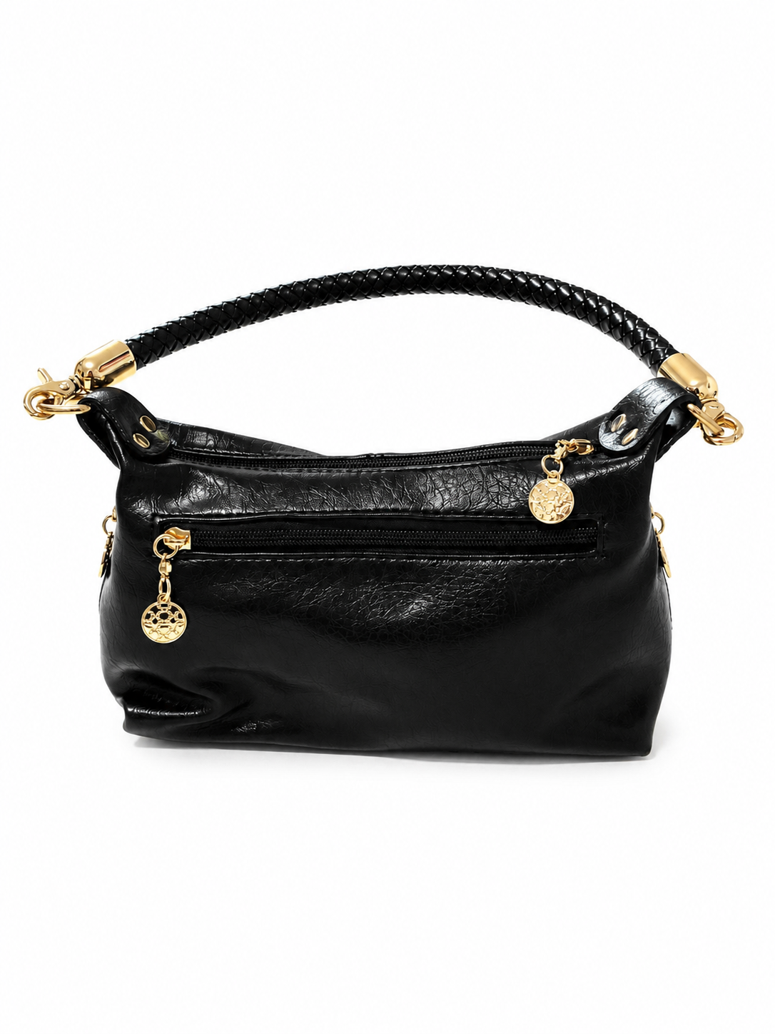 Geanta de dama imitatie de piele - Neagra