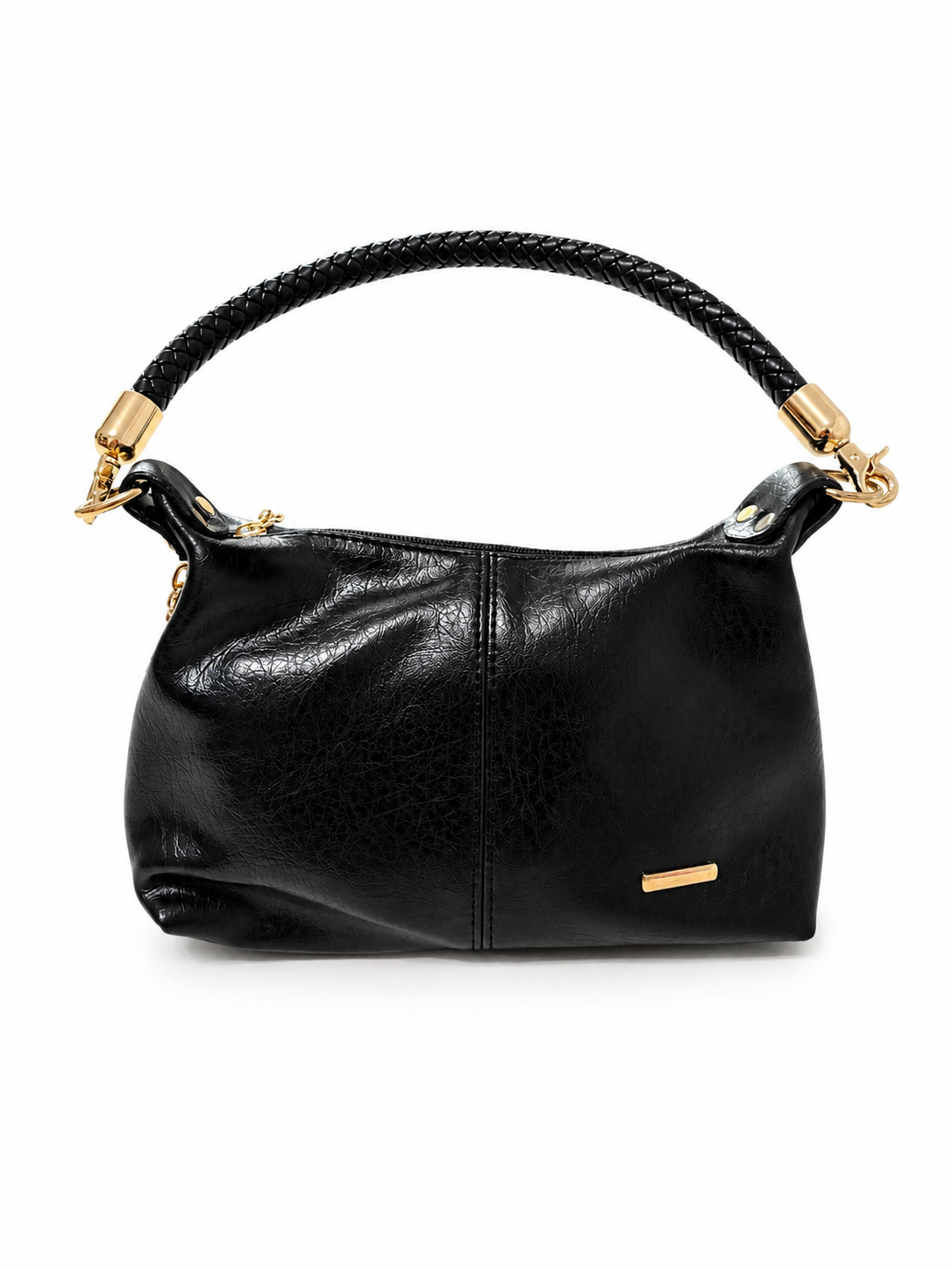 Geanta de dama imitatie de piele - Neagra